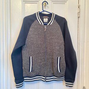 Astrnemē varsity zip cardigan